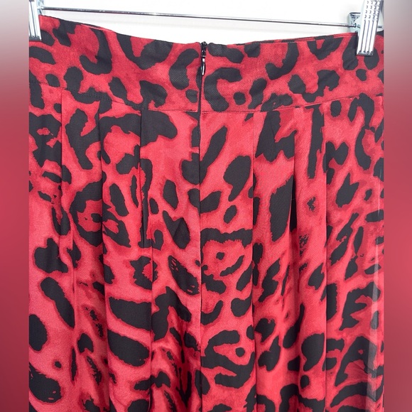 Love and Lemonade Red Leopard Wide-Leg Pant Boho Hippie | Size Large - Picture 9 of 9